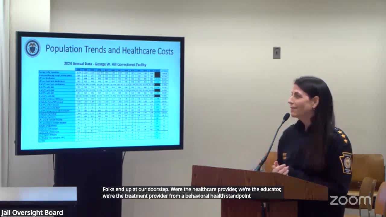 Delaware County discusses 2025 budget reflecting increased health costs for correctional facilities