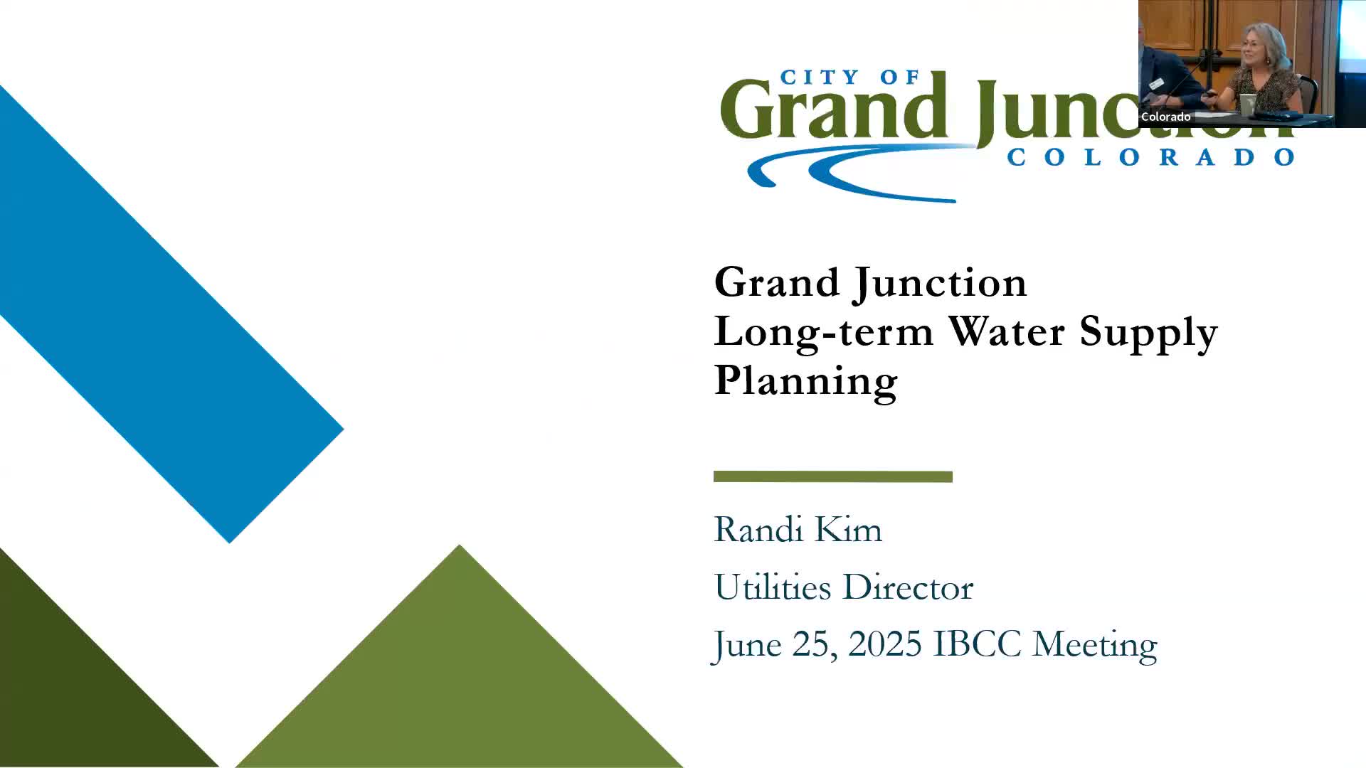 Grand Junction reviews historical water supply planning and modernization efforts
