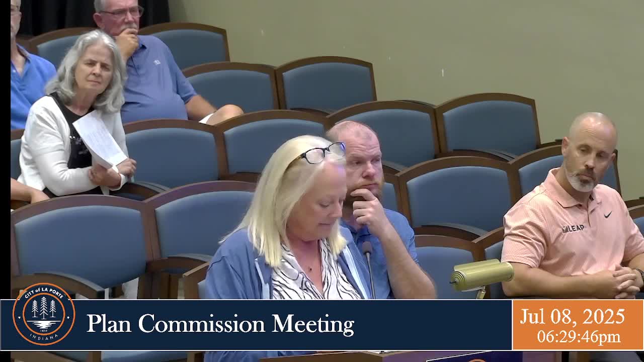La Porte Planning Commission reviews proposed zoning change for housing project