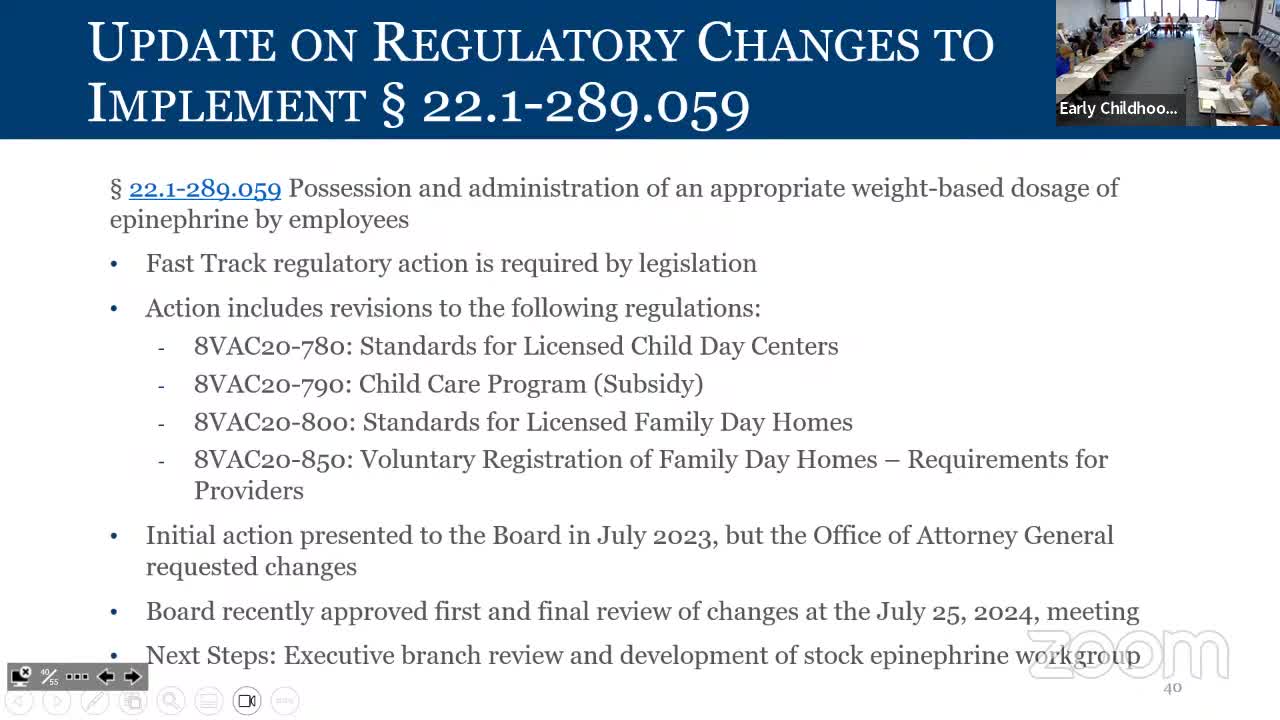 Virginia childcare centers object to proposed standards affecting capacity and operations