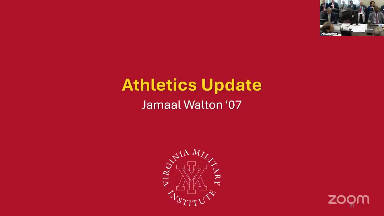 VMI athletics highlights competitive gains but trustees hear of funding shortfall