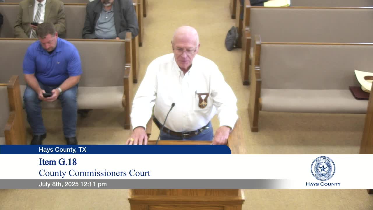 Hayes County Commissioners discuss urgent vehicle replacements for constables