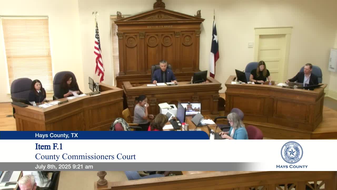 Commissioners review Christa Santa Rosa's indigent health care program in Hays County