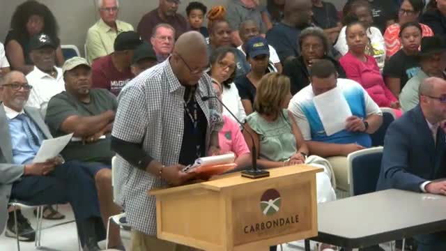 James Cooper Junior raises due process concerns at Carbondale City Council meeting