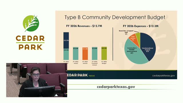Board reviews proposed $12.7M budget for 2026 with major community projects