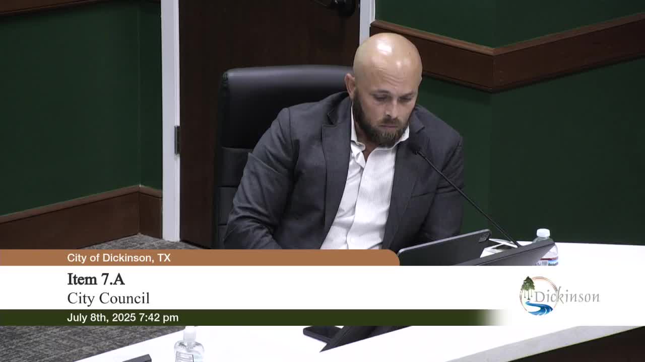 Dickinson City Council considers hosting Galveston County Mayors dinner amid budget discussions