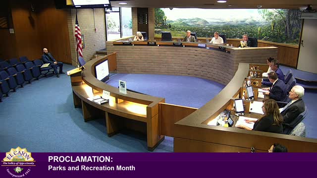 El Cajon recognizes sponsors for America on Main Street at city council meeting