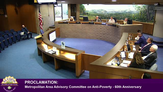 Mayor Wells declares July 8, 2025, MAAC Day in El Cajon honoring community service 
