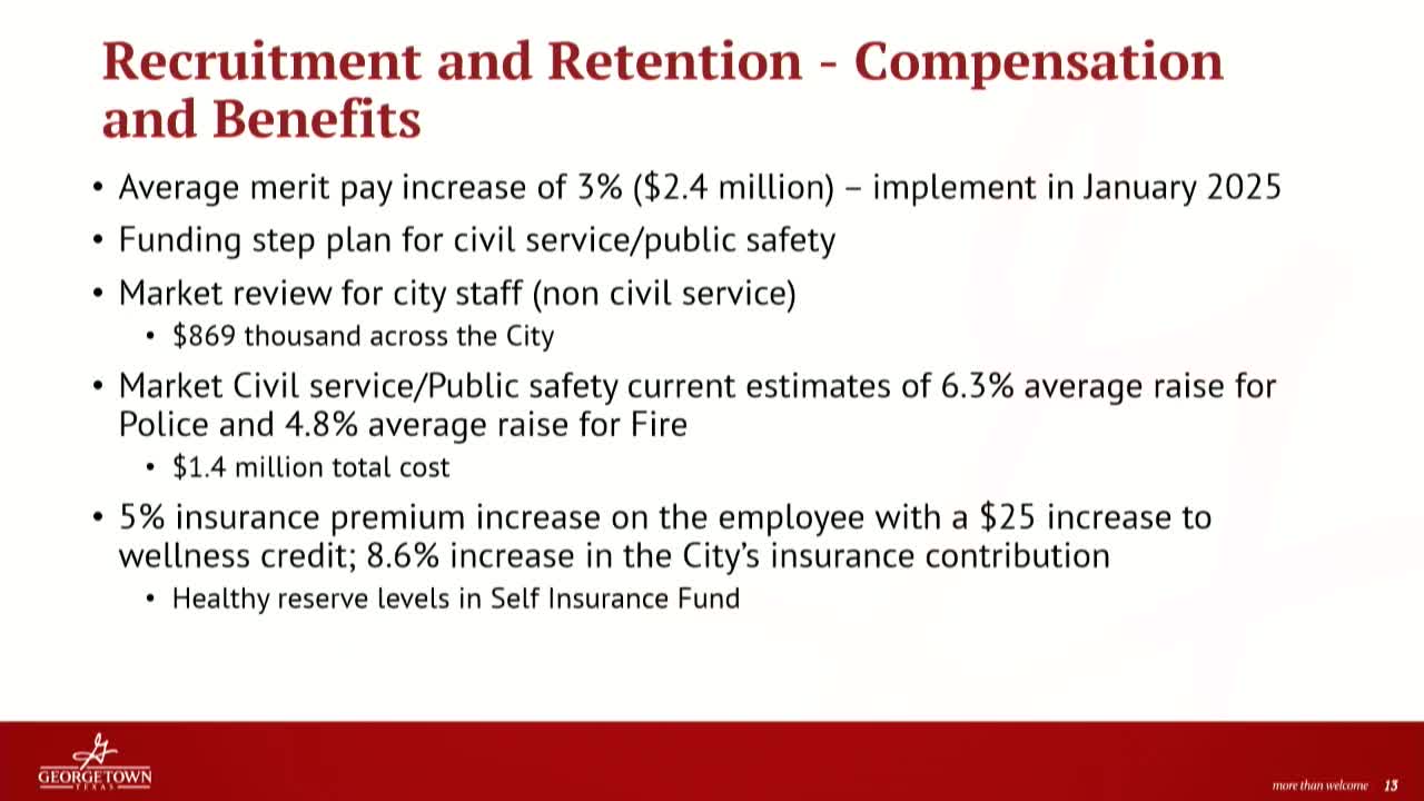 Georgetown reviews preliminary budget amid growing public safety demands and tax adjustments