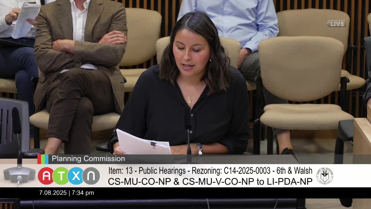 Austin Planning Commission approves LIPDA zoning for Sixth and Walsh mixed-use project