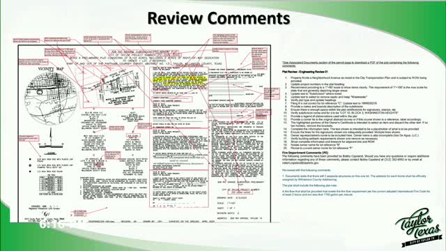 Taylor Planning Commission denies Cabo Properties replat and approves Northcutt Uzon plat
