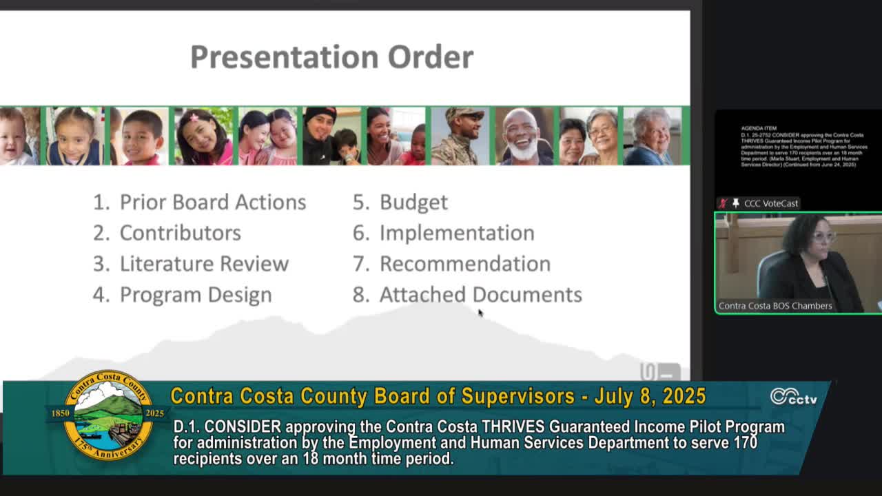 Contra Costa Board reviews final plan for guaranteed income pilot program