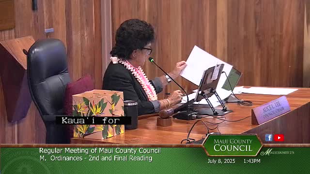 Maui County Council passes multiple bills including mobile food truck regulations