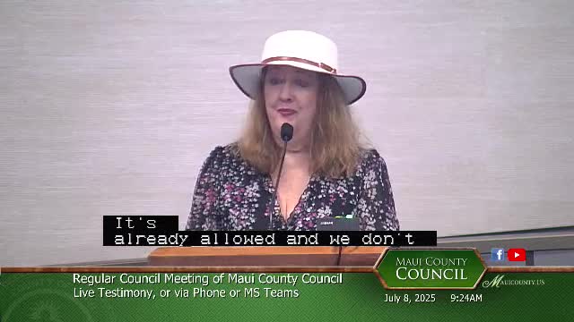 Maui Council debates ag tourism bill provisions affecting local farmers and food trucks