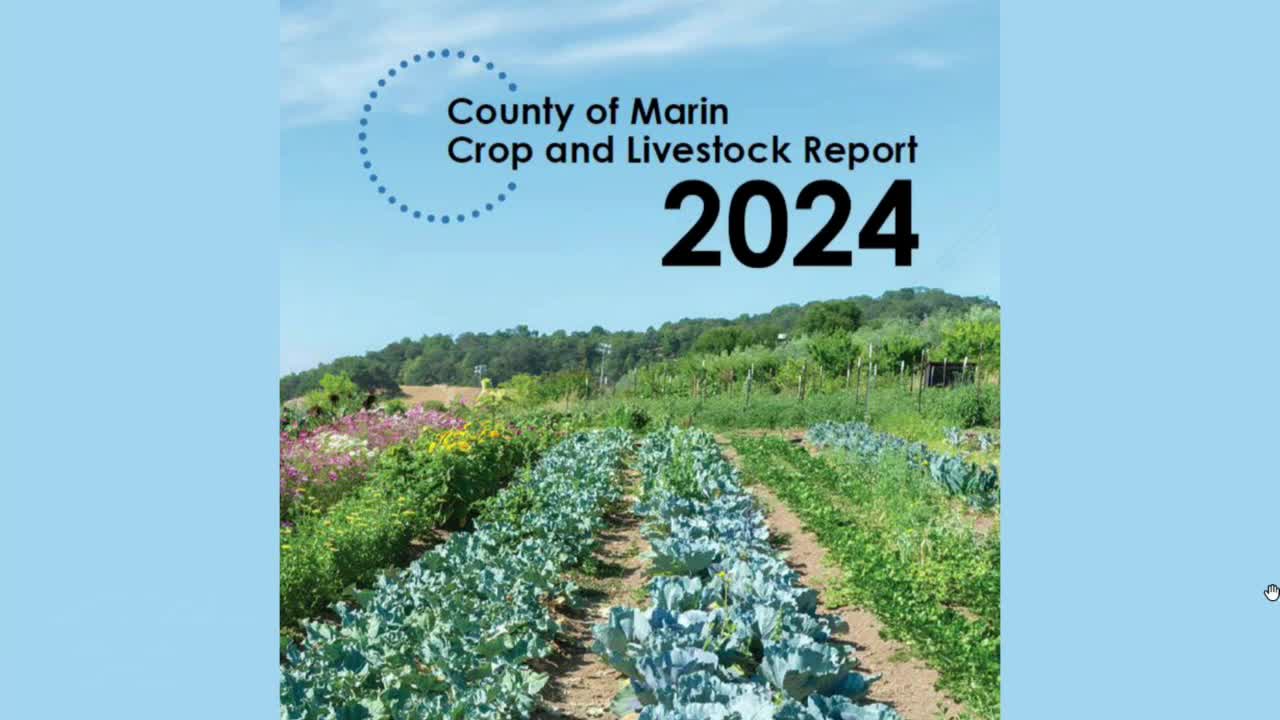 Marin County reports 2024 crop and livestock values amid economic challenges