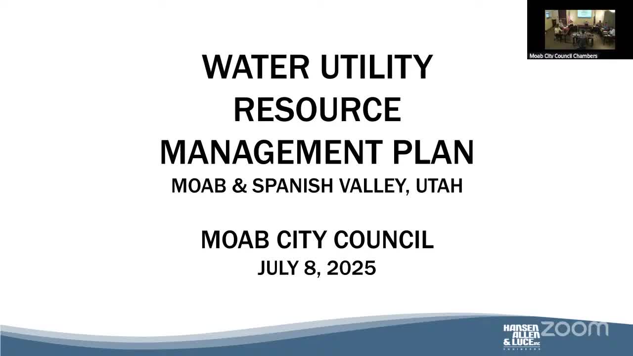 Moab agencies explore water resource feasibility amid population growth concerns