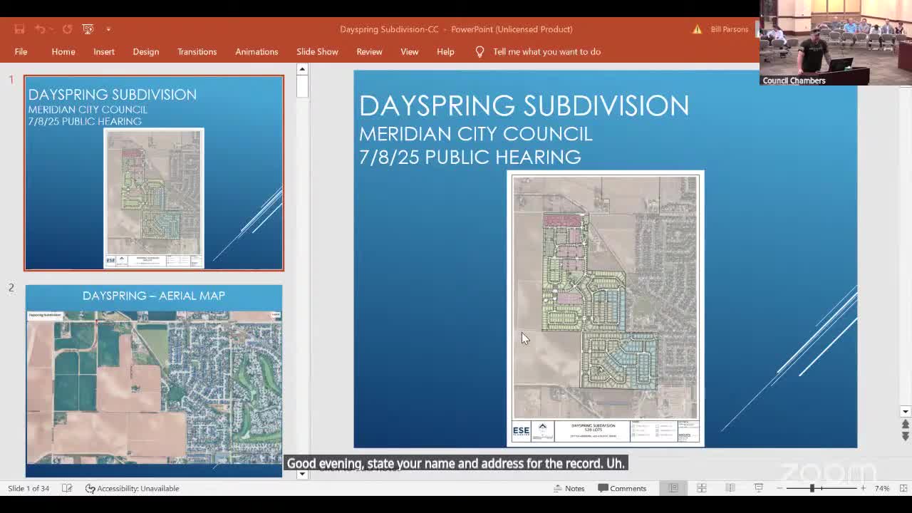 Local resident urges Meridian Council to approve development for quality of life restoration