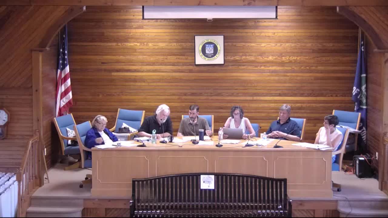Town of Clinton finalizes new highway department contract amidst storm recovery efforts