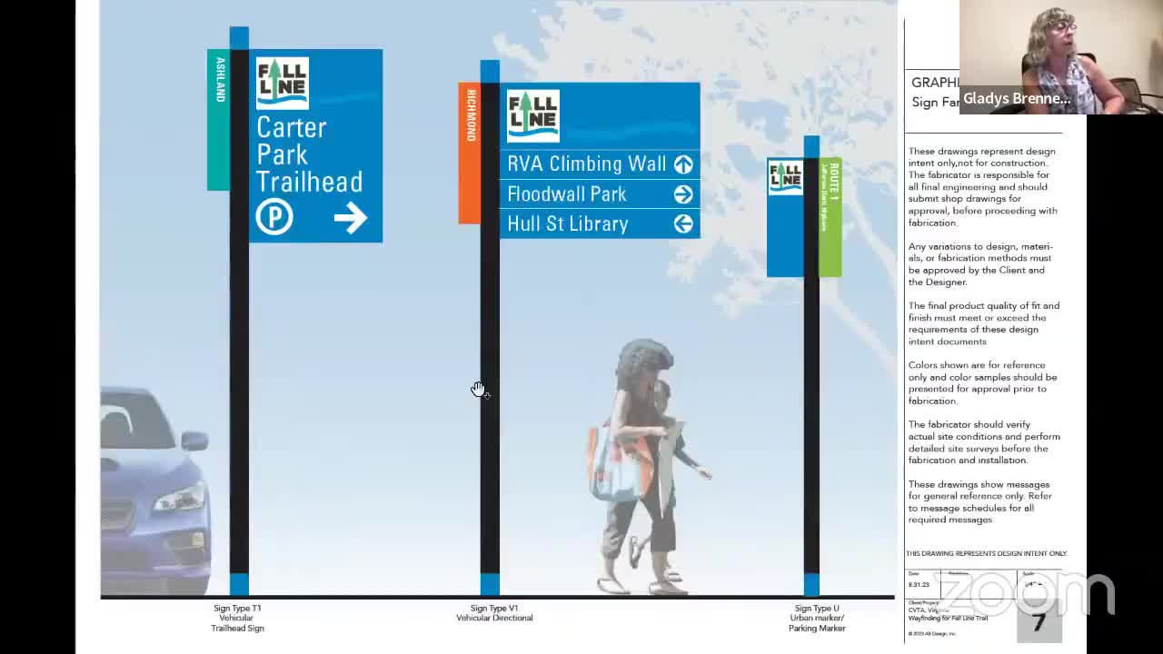 Richmond committee presents draft designs for new trailhead and directional signs