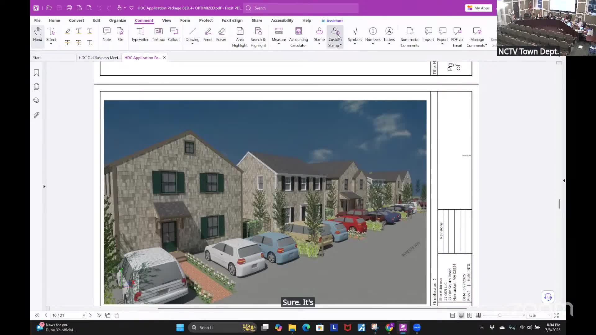 Architect Jonathan Aprea presents design for new home on Somerset Road
