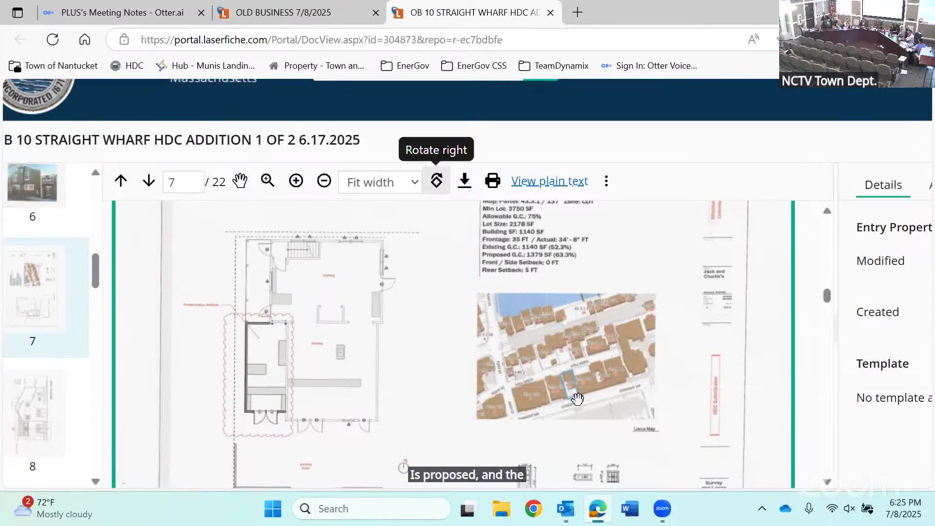Nantucket Council critiques proposed dormer design in Main Street renovation