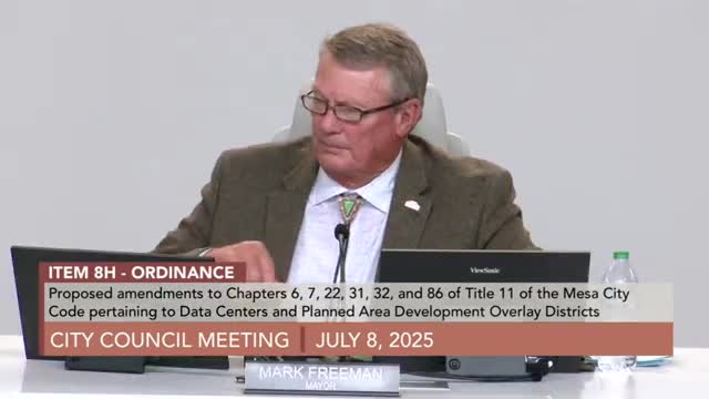 Mesa City Council discusses data center saturation and ICE cooperation agreement concerns