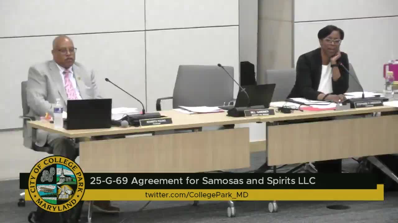 College Park Council considers Sunday liquor sales waiver for Samosas and Spirits restaurant