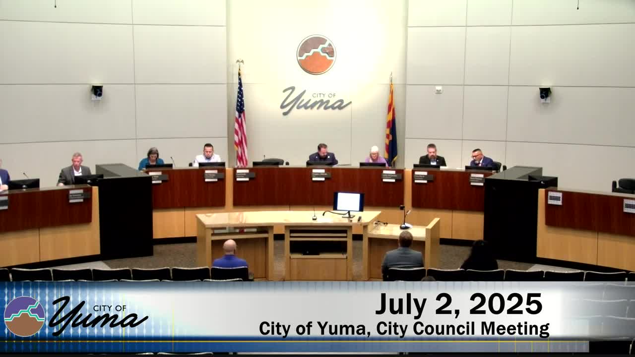 Yuma City Council session opens with prayer and public engagement guidelines