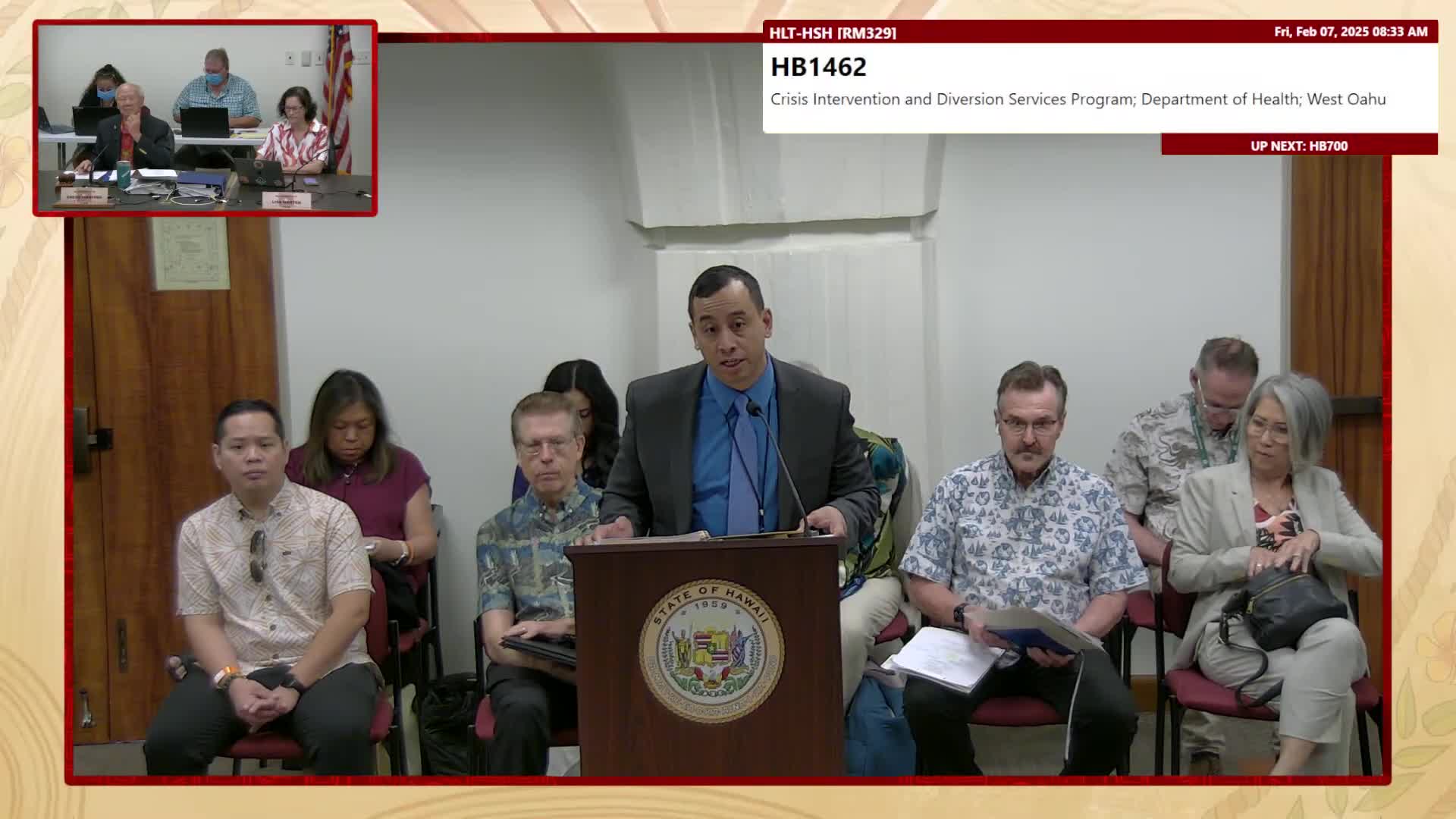 Hawaii Health Committee supports crisis intervention measures for behavioral and mental health