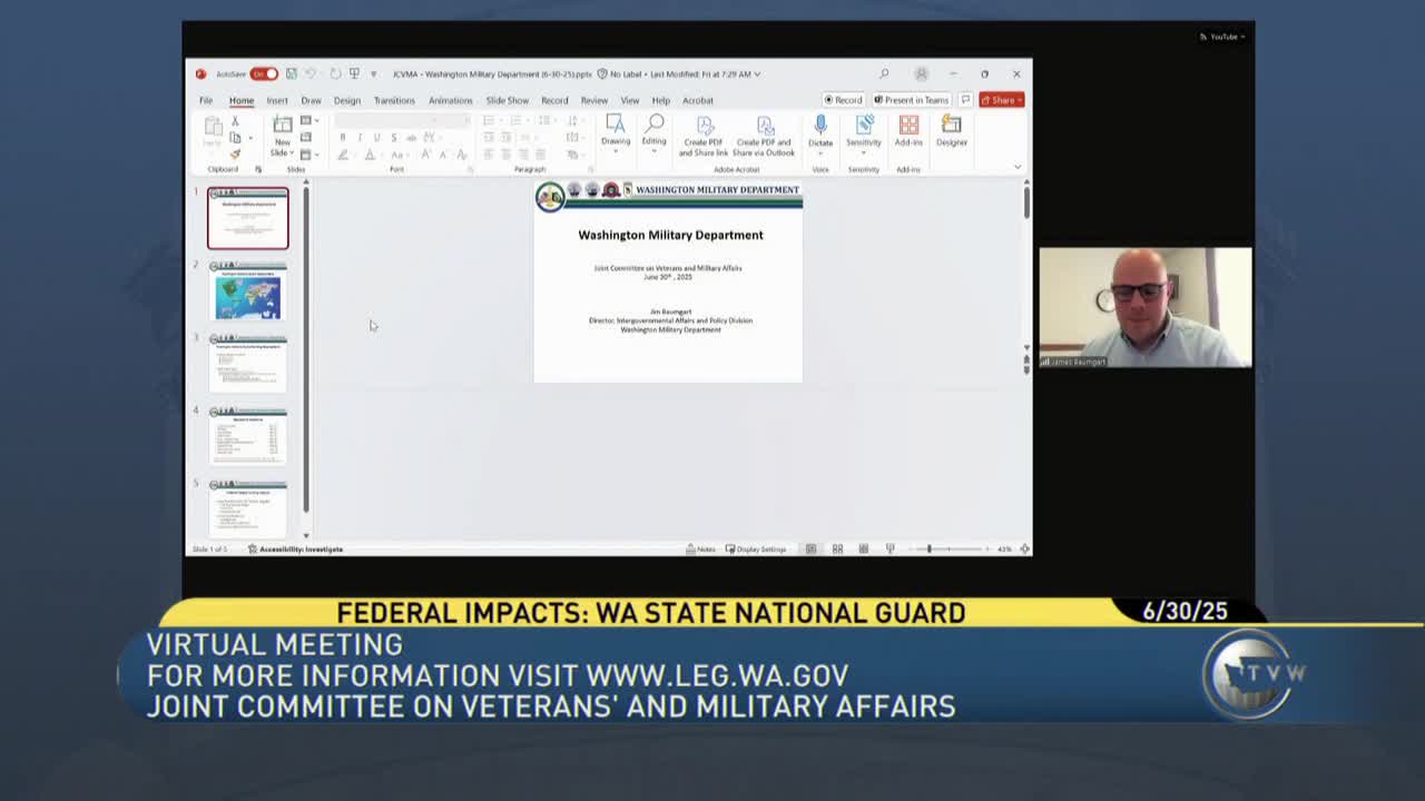 Washington National Guard to shift unit type; deployments and federal funding uncertainty flagged