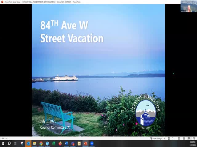 WSDOT reversionary clause complicates Edmonds’ 80 Fourth Avenue street‑vacation application; council hearing scheduled