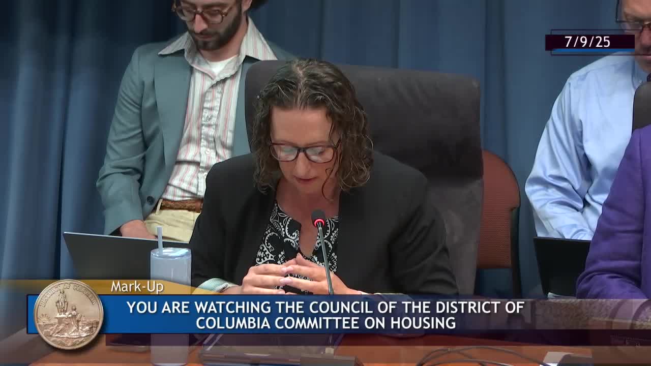 Council Member Nadeau critiques amendments to TOPA affecting tenant rights and affordability