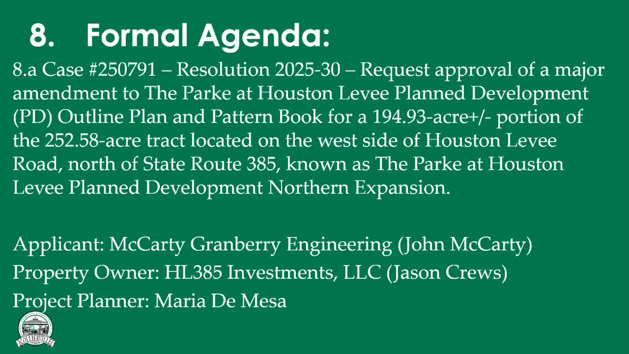 Planning commission recommends PD amendment, rezoning for 45-acre northern tract pending revised traffic study