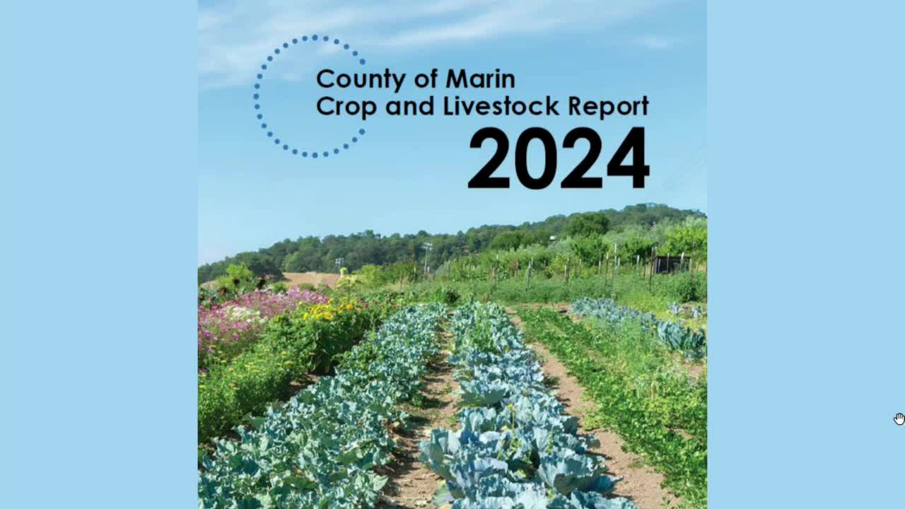 Marin County releases 2024 crop and livestock report with $83.8M agricultural value