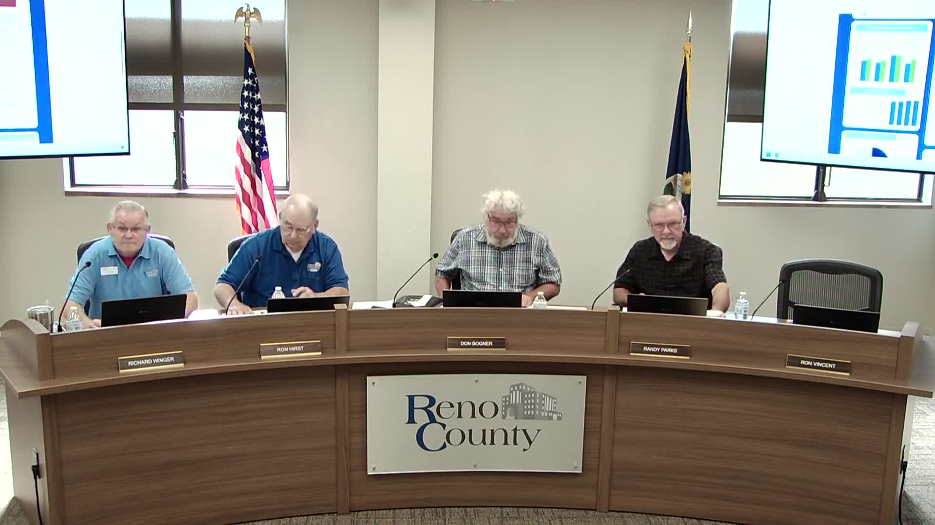 Vicky Mader highlights Horizons Mental Health Center's employment success at Reno County report