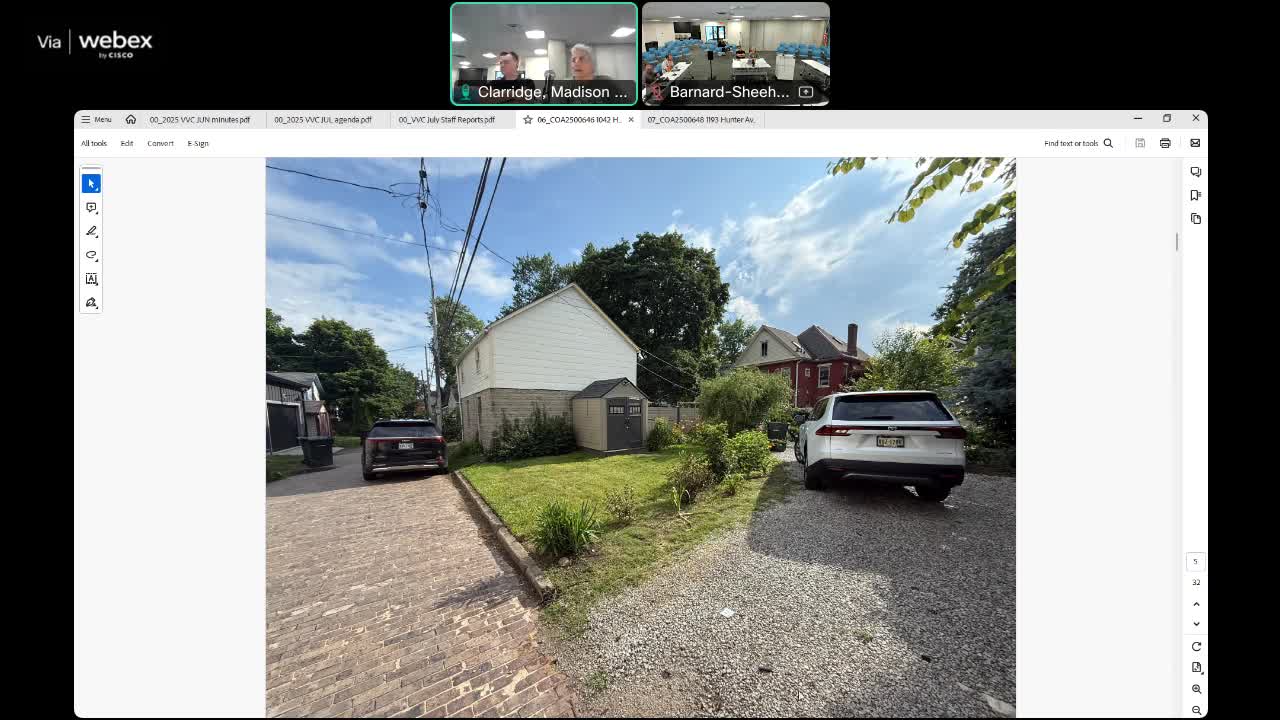 Homeowners discuss sustainable garage designs in historic neighborhoods