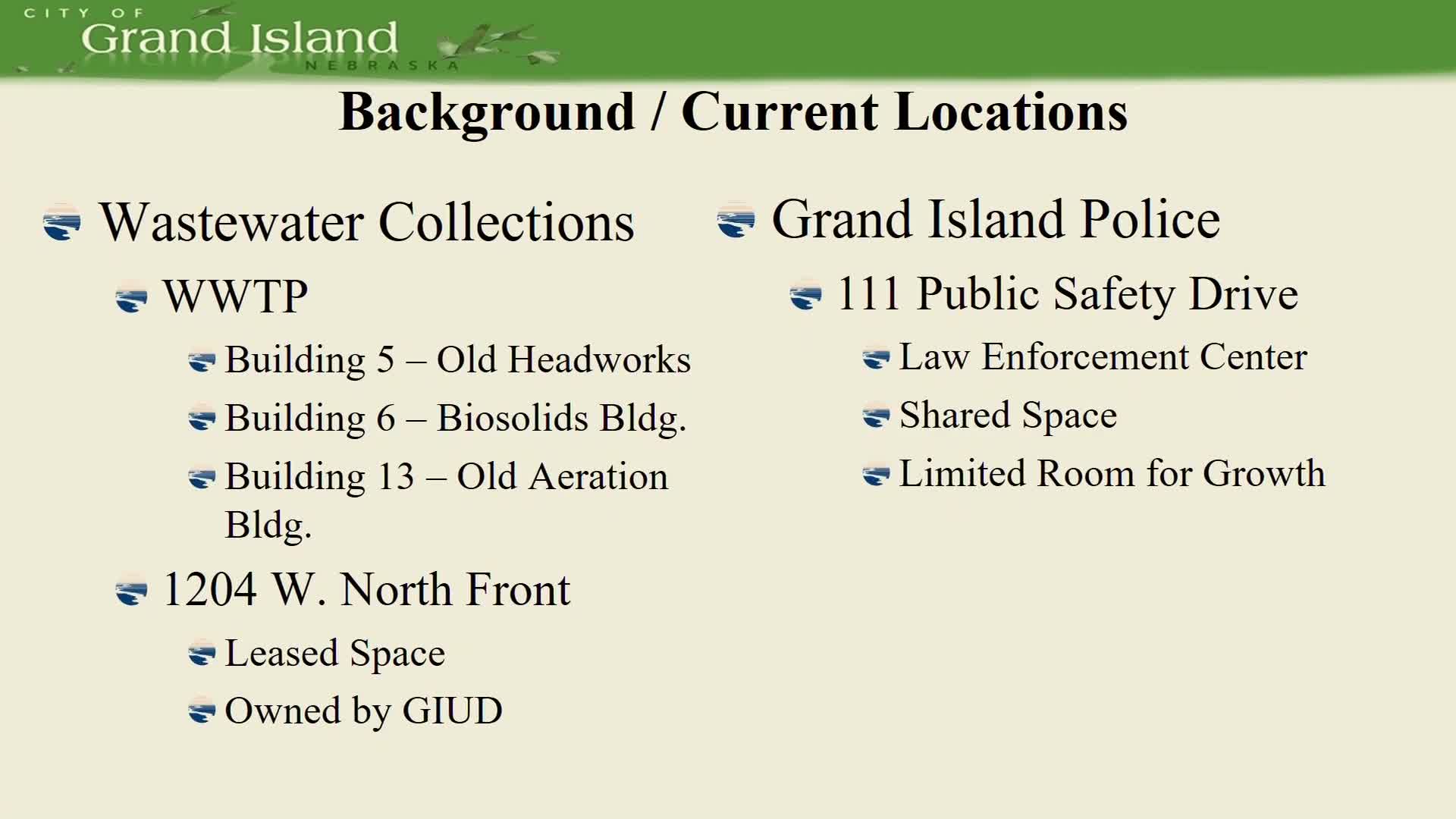 City Council approves wastewater facility consolidation plan at Heartland Ag Building
