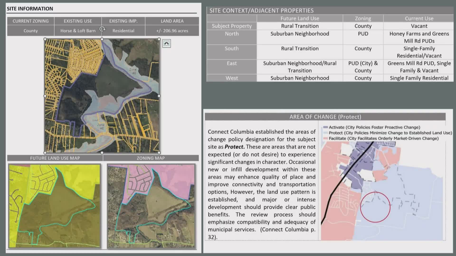 Columbia residents oppose proposed annexation near Double Branch Road due to environmental concerns