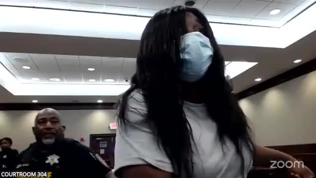 Victim describes alleged nude approach and attempted entry; defendant pleads not guilty in Simmons case