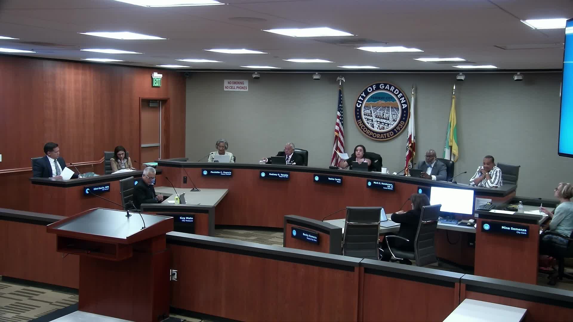 Mayor thanks staff and calls for community awareness at council meeting