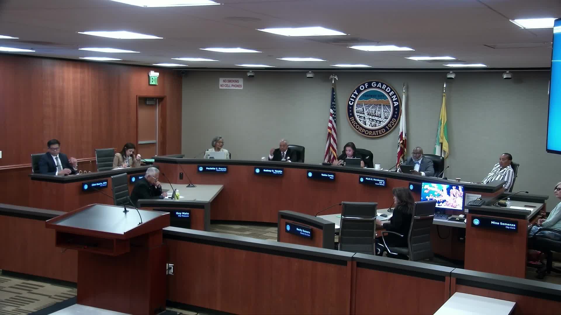City Council of Gardena appoints Council Member Henderson as new mayor pro tem