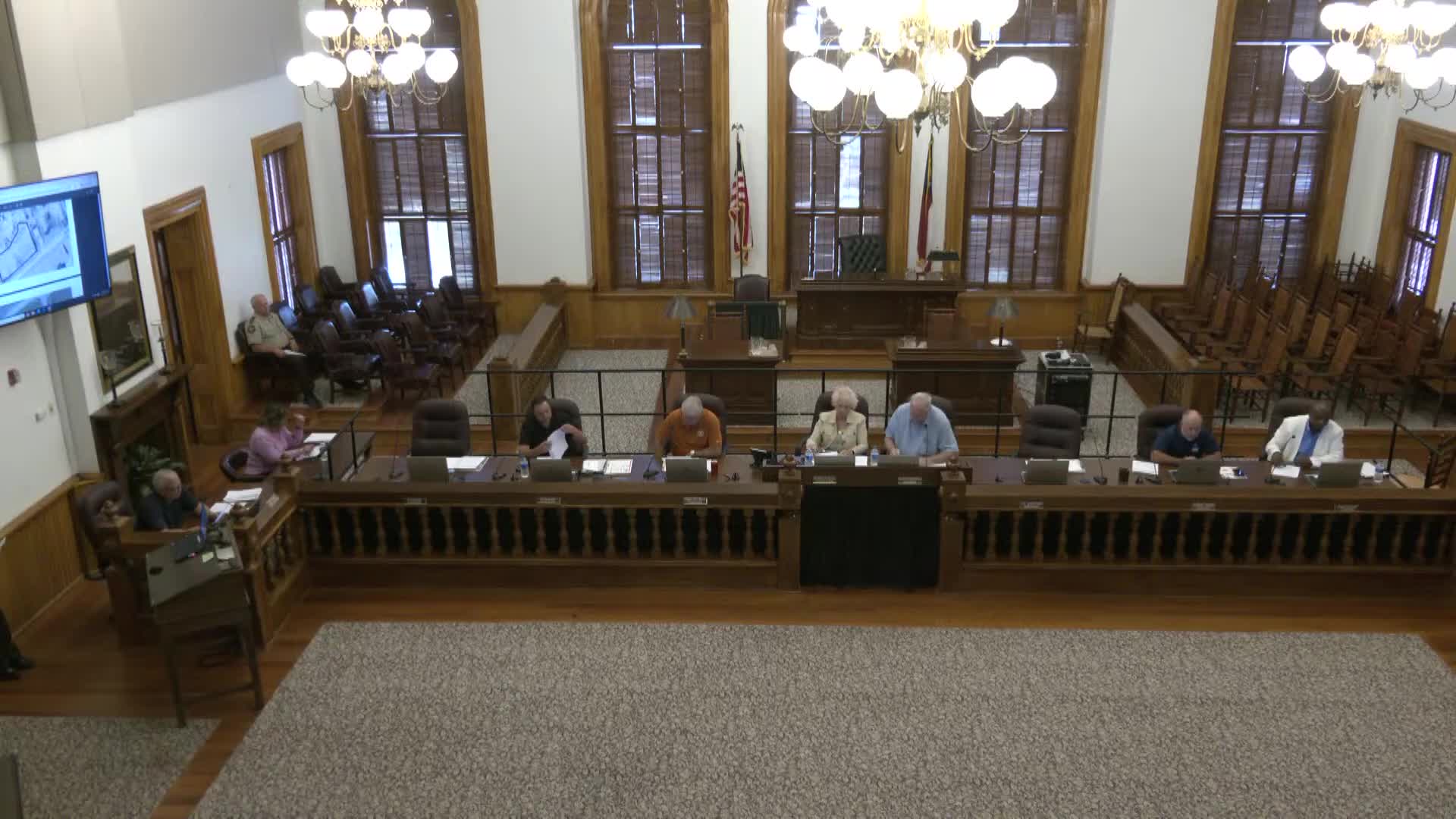 Commission approves consent agenda items including public safety complex change order and service contracts