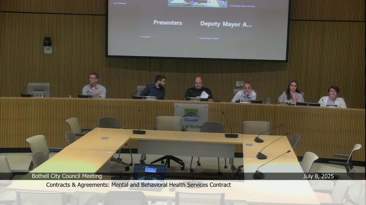 Bothell City Council approves contract for mental health services with North Shore YMCA