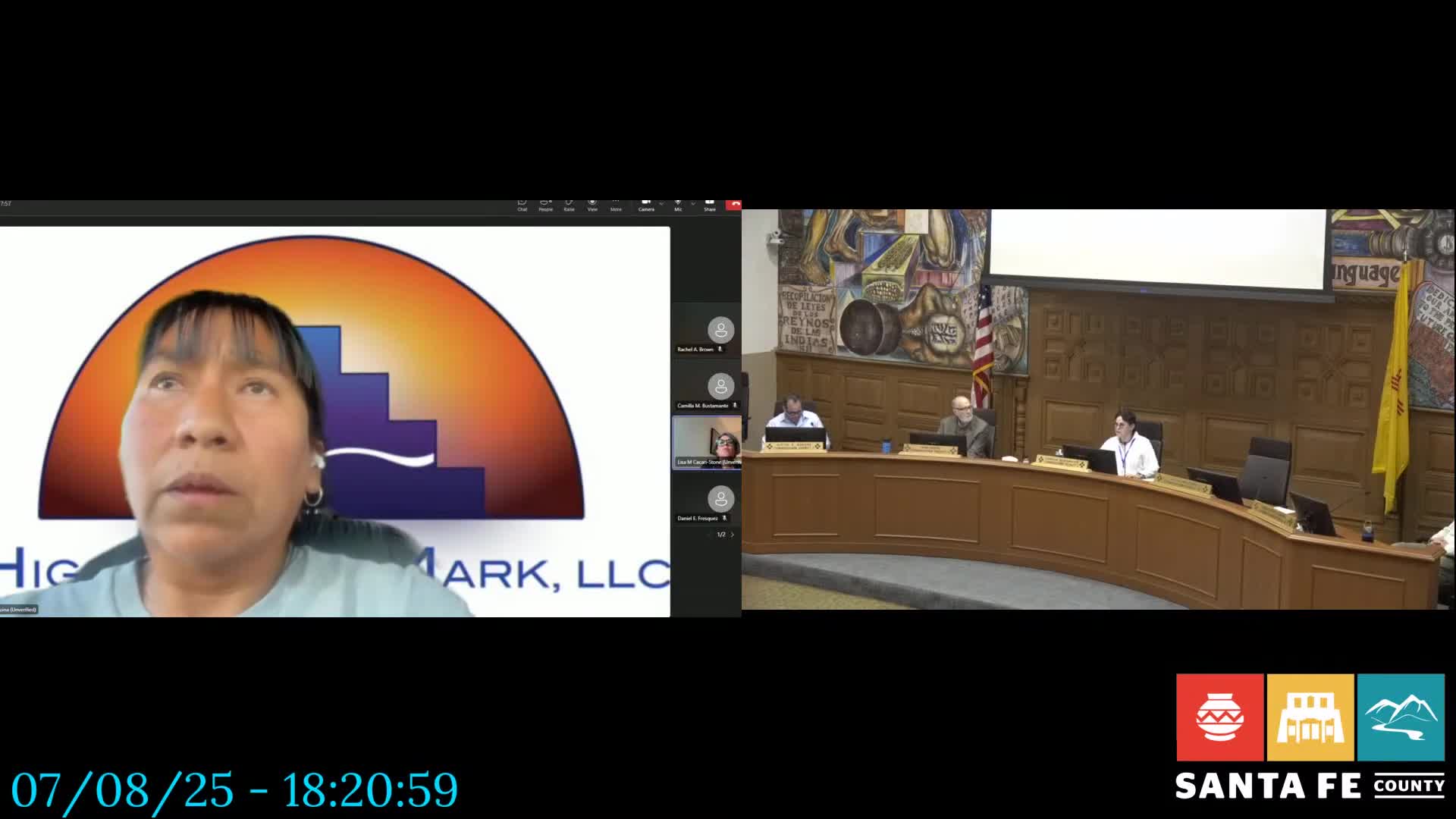 Earl Conway supports Cochiti's new natural resources plan at public meeting