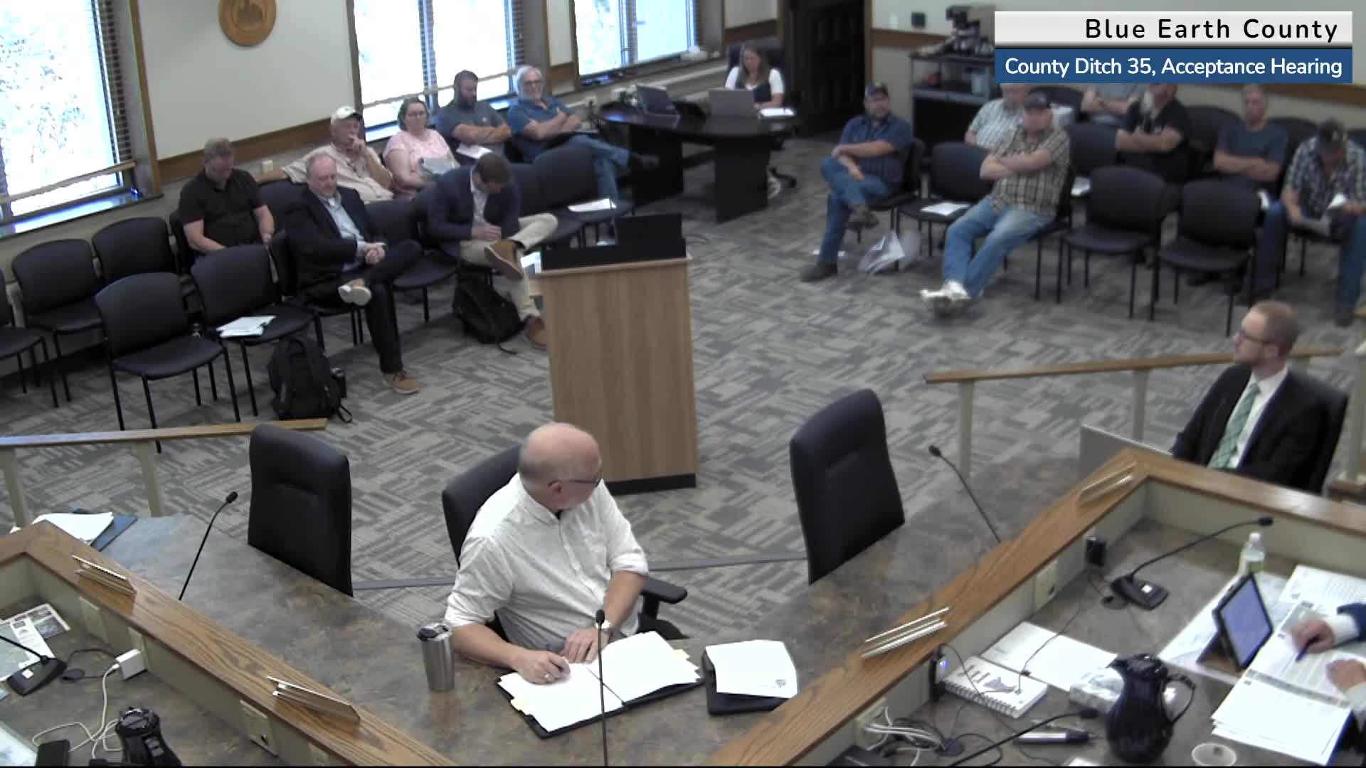 Blue Earth County Board approves petition for County Ditch 16 and 35 improvements