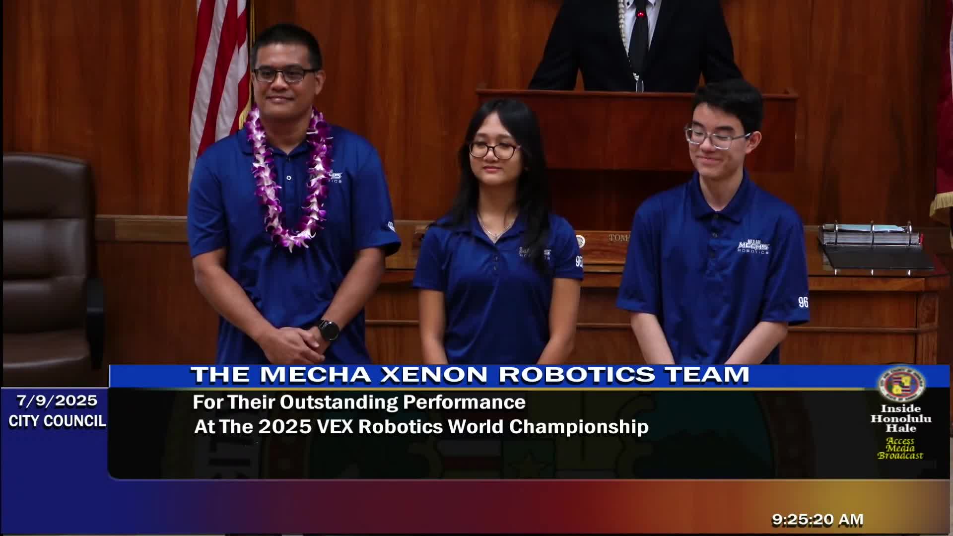 Council honors Pearl City High School air riflery team for championship victories