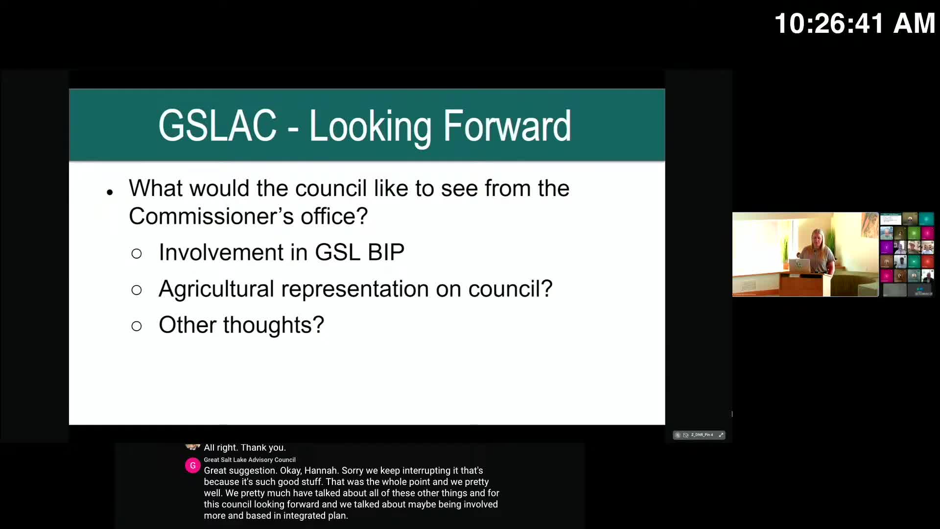 Great Salt Lake Council discusses agricultural representation and water management strategies