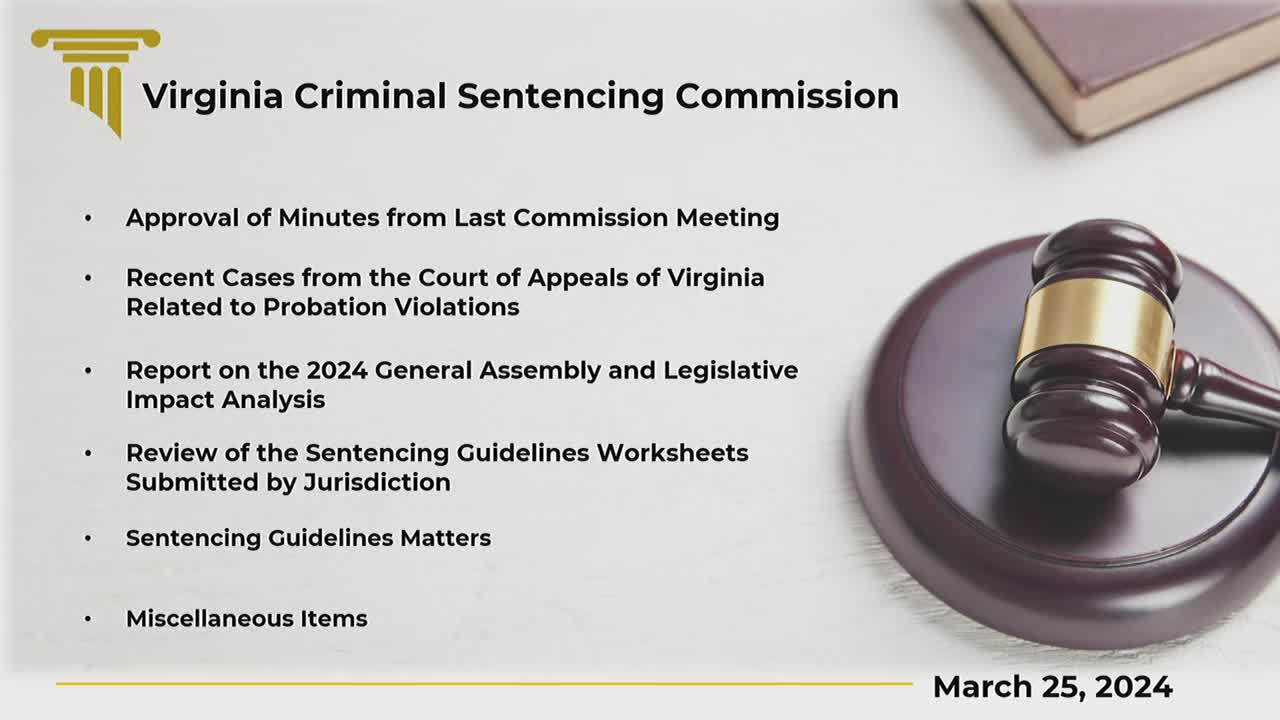 Virginia Commission discusses statewide audit of sentencing guideline compliance