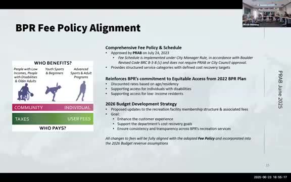 Boulder parks staff weigh fee and membership changes, including reservoir access and third‑party subsidies