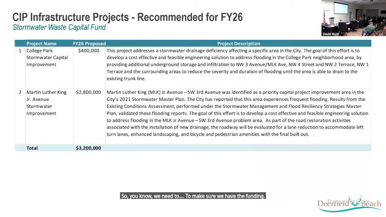 City leaders prioritize public safety infrastructure and parks projects for fiscal year 2026
